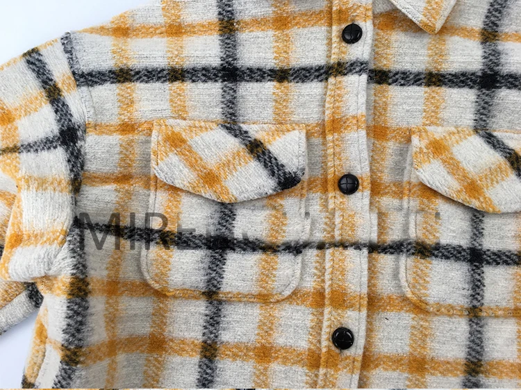 Automne Longue Plaid Veste Mirenguaicai Laine Manteau 2018 Nouveau Femmes ZnBxXqUq