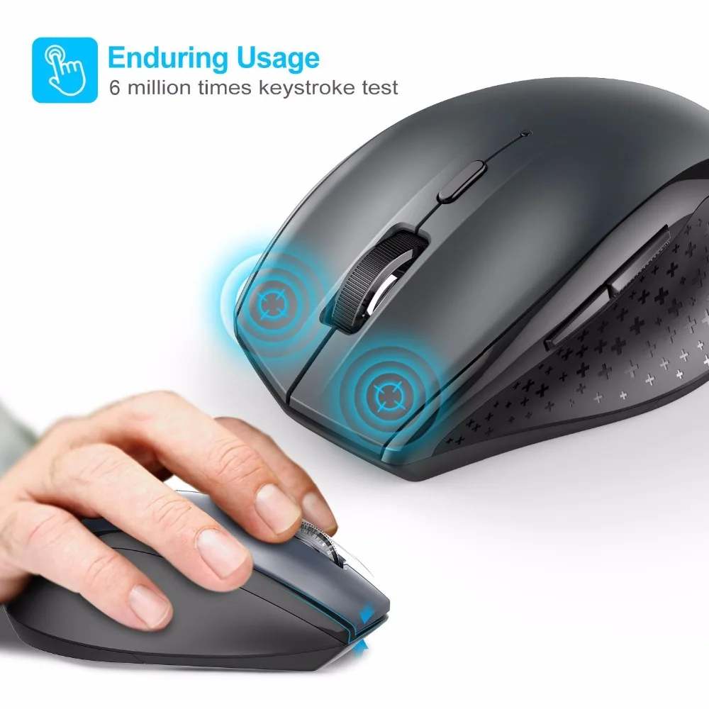 TeckNet Bluetooth Wireless Mouse 2.4g 2600/2000/1600/1200/800 DPI For Laptop Notebook PC Computer TeckNet Bluetooth Wireless Mouse 2.4g 2600/2000/1600/1200/800 DPI For Laptop Notebook PC Computer
