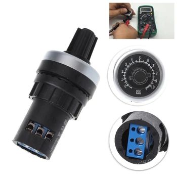 

LA42DWQ-22 1K 2K 5K 10K 22mm Diameter Pots Rotary Potentiometer Converter Governor Inverter Resistance Switch