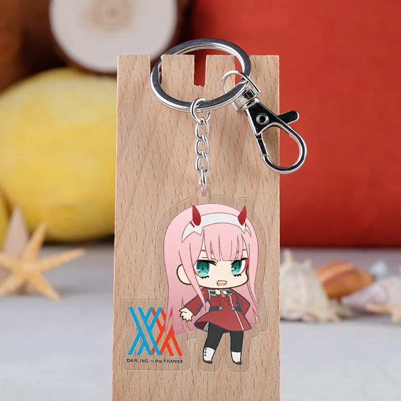 

Japanese Anime Darling in the Frankxx Cartoon Figure Car Key Chains Holder Best Friend Graduation Chirstmas Day Gift
