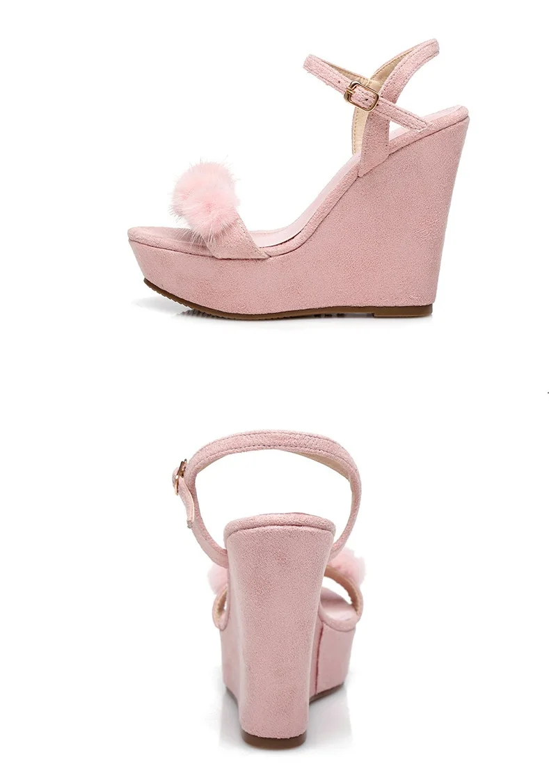 26_2019 Summer Fashion Womens Wedge Sandals Female Retro High Heeled Platform Rhinestone Shoes Online