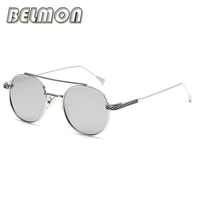 Модные солнцезащитные очки для женщин и мужчин ретро круглые брендовые дизайнерские солнцезащитные очки для дам классические винтажные UV400 женские мужские 0 RS324