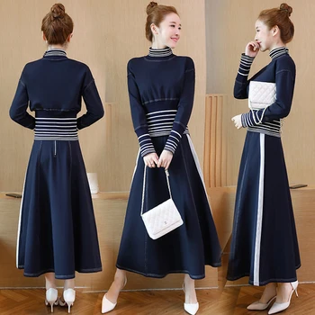 

Plus Size 5xl Top And Skirt 2 Piece Set Women Fashion Ensemble Femme Deux Pieces Conjunto Feminino Year-old Female Costume
