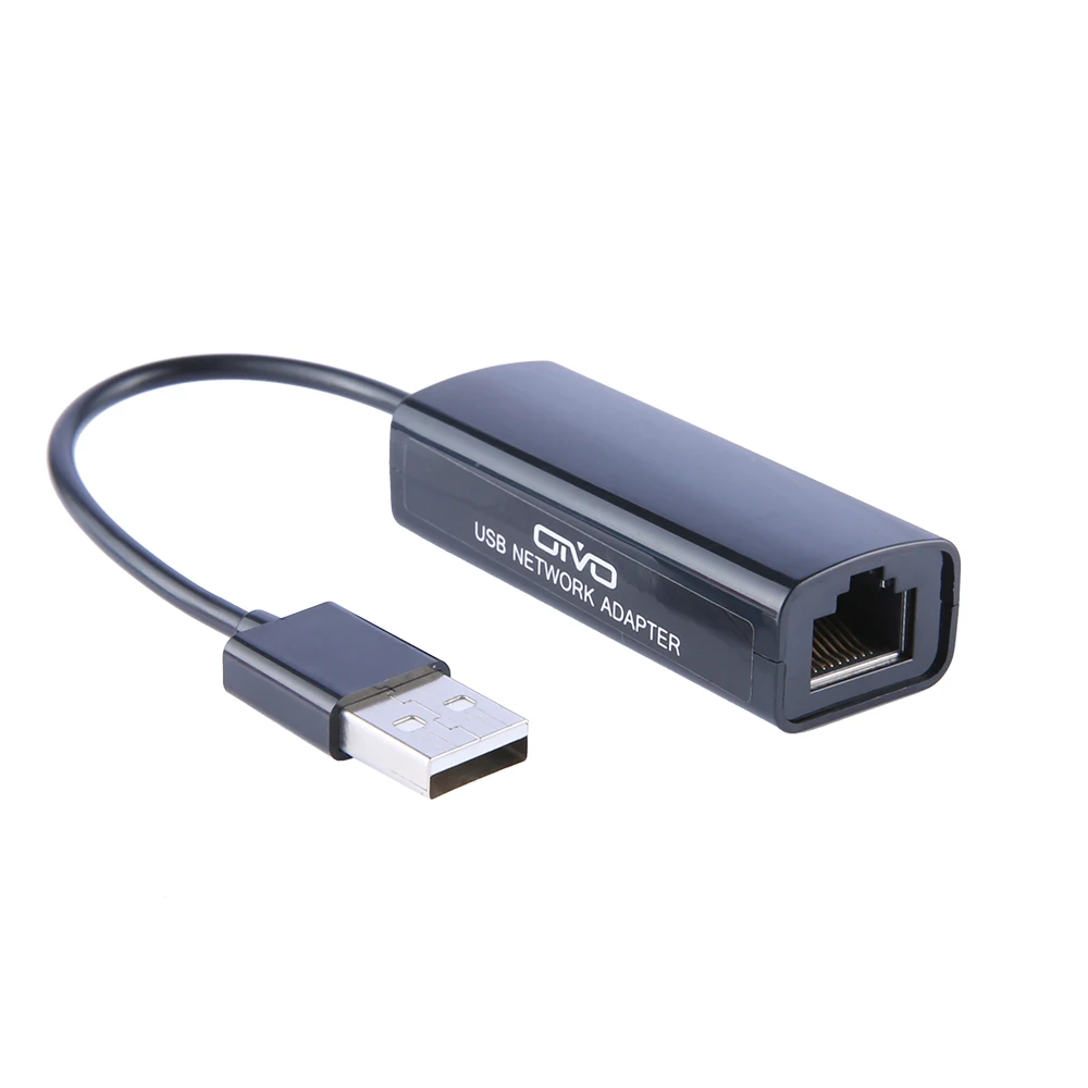HOT-OIVO Мини Портативный DC 5 в USB 2,0 LAN Интернет сетевой приемник адаптер Ethernet 100/100 Мбит/с для nintendo переключатель черный Col