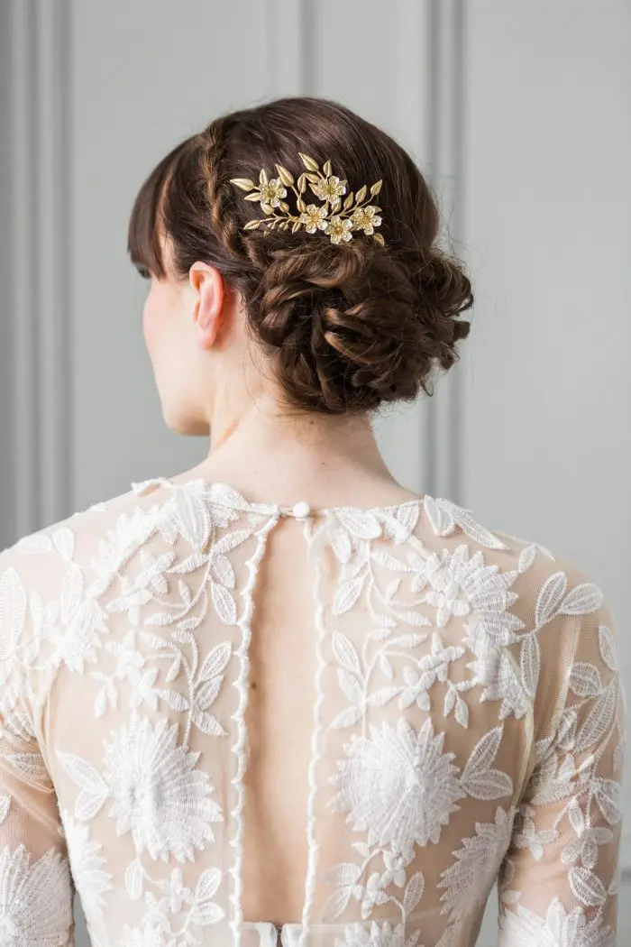 

Gold Sophia Floral Comb 2019 Spring Summer New Trends Forecast