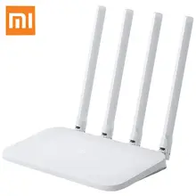 Xiaomi Mi 4C Беспроводной маршрутизатор 300 Мбит/с 4 антенны 2,4 ГГц Wi-Fi, Маршрутизаторы 10/100 Мбит/с Беспроводной двухдиапазонный гигабитный Интернет Поддержка интеллектуальный пульт дистанционного управления Управление