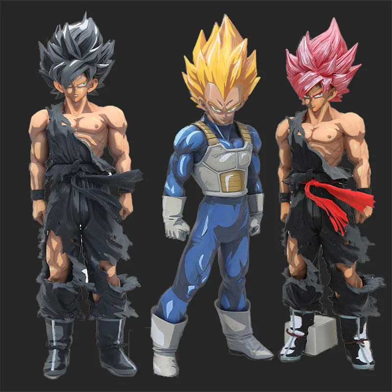 

31-34cm Dragon Ball Super Dragon Ball Z Super Saiyan Vegeta goku SMSP dragonball Manga Black Vegeta PVC Action Figure Toy