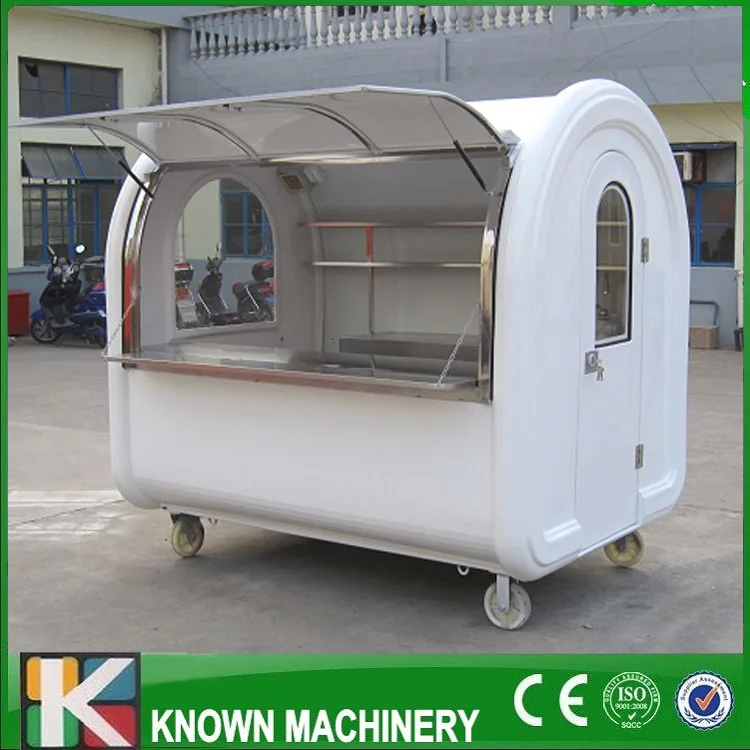 High Quality 4 Small Wheels Food Trailer Mobile Food Cart