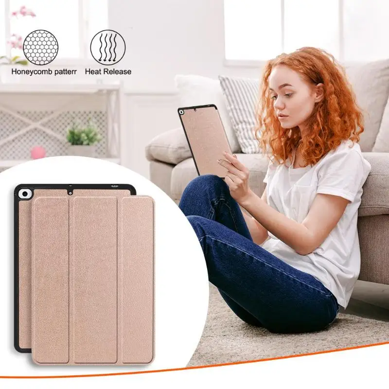 Из искусственной кожи Smart Cover Trifold стенд авто сна/Пробуждение чехол для 7,9 дюйма iPad Mini 5 Выдерживает падения с высоты Anti-Dust чехлы