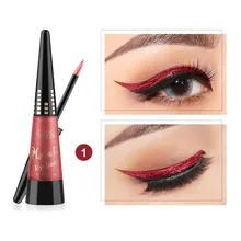 Металлические Блестящие дымчатые глаза тени для век водоустойчивые, блестящие жидкие подводки для глаз жидкая подводка для глаз водостойкая макияж delicador de ojos