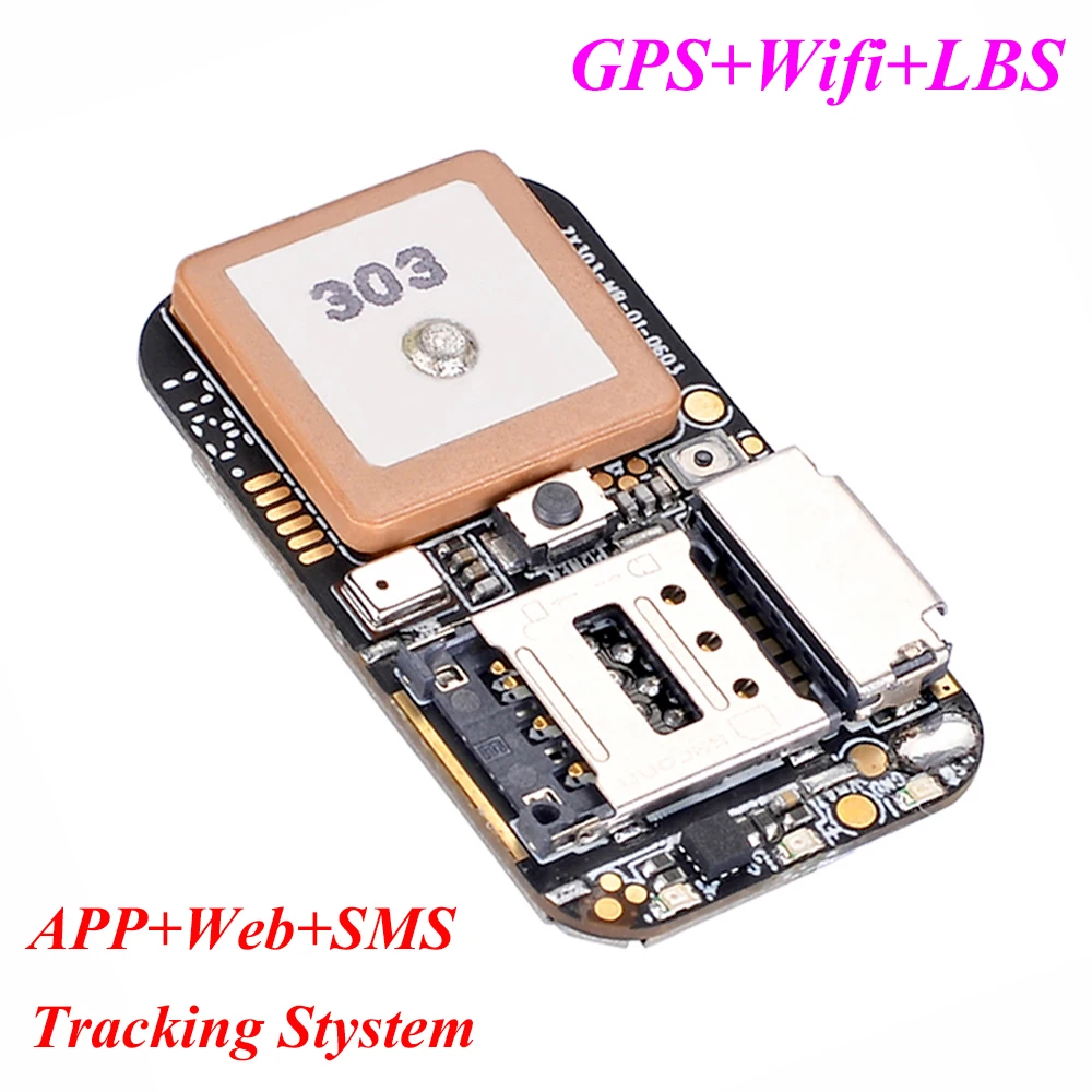 Topin 365GPS ZX303 ZX302 ZX612 GPS المقتفي لوحة دارات مطبوعة العالم أصغر GSM جي بي آر إس سيم بطاقة رقاقة تتبع لنظام تحديد المواقع مع MIC و SOS زر