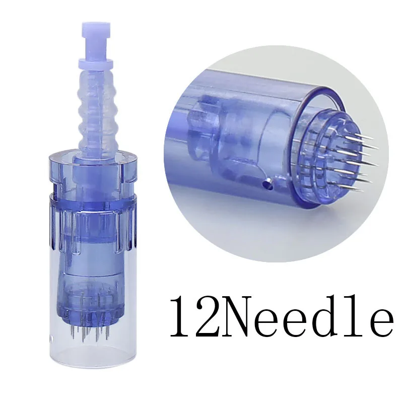 

50 pieces 12 pin cartridges for dr pen ULTIMA A6, anti aging micro-needles replaced cartridge for meso derma pen Free Shipping