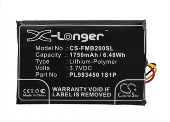 

Cameron Sino 1750mAh battery for FALCOM Mambo 2 PL983450 1S1P GPS, Navigator Battery