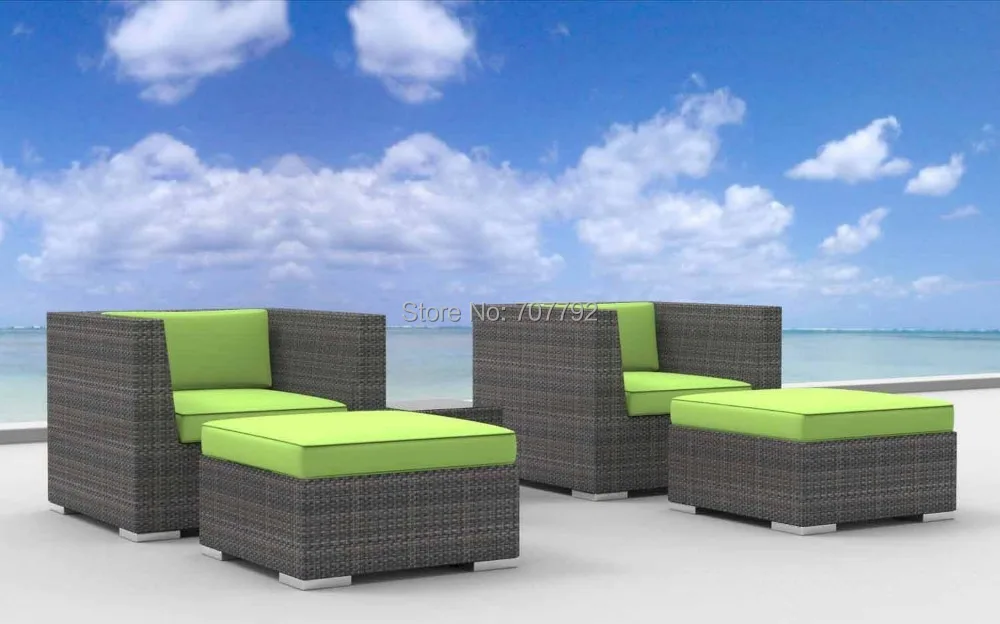 2017 Curacao 5 шт. современная плетеная уличная мебель из смолы|modular sofa set|outdoor furniture setwicker
