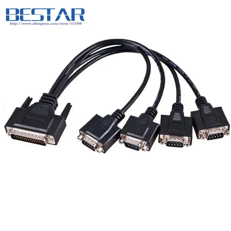 Кабель RS422 DB44 pin to 4x DB9 кабель RS 422 серийные кабели адаптера для PCI карты на 4 x / 485
