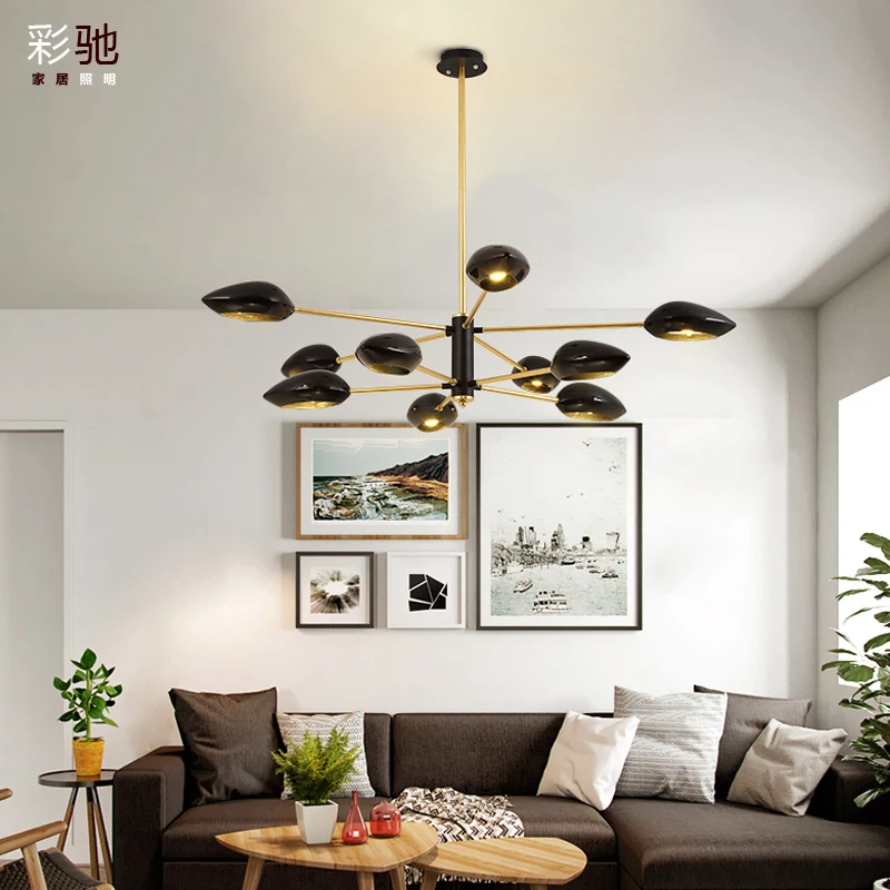 

Simple Living Room Bedroom Hall Individual Chandelier Designer Master Sleeping Postmodern Light Luxury LED Chandelier