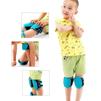 

2019 New Fashion Blue Baby Crawling Knee Falling Baby Kneepads Crawl Children Knee Pad Crash Baby Knee Pads Toddler Warmers