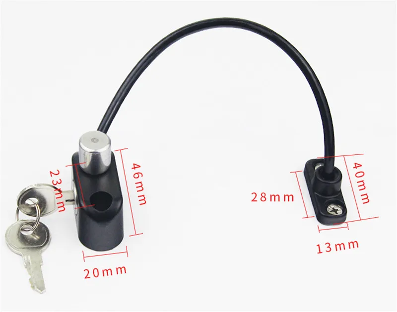 1 шт. Кабель витая пара замок на окно, на дверь ограничитель для безопасности детей безопасности окна автомобиля Кабель концевой замок безопасности для замочной скважины