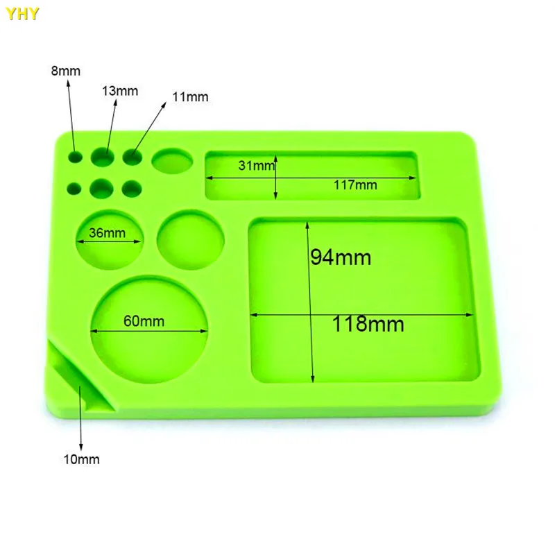 Tobacco Hand Roller Roll Case Dish Tobacco Storage Dabber Smoking Dry Herbs Wax Silicone Rolling Tray Dab Mat02
