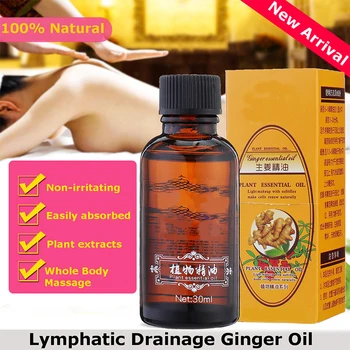 

30ml Pure Plant Essential Oil Ginger Body Massage Oil Relax SPA Moisturizing Lymphatic Drainage Ginger Health Care Gua Sha