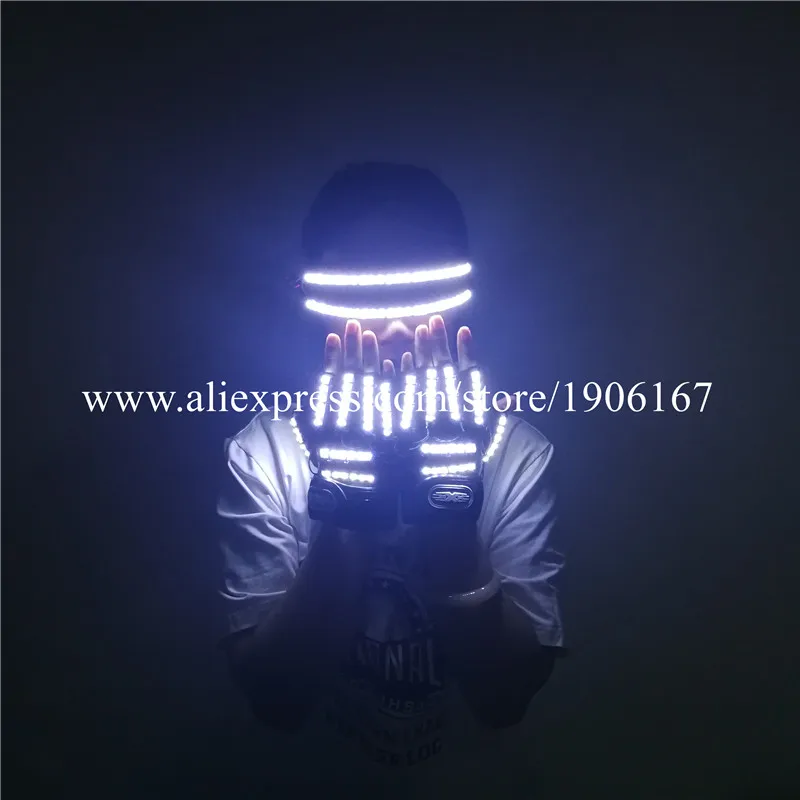 Led glasses and gloves13