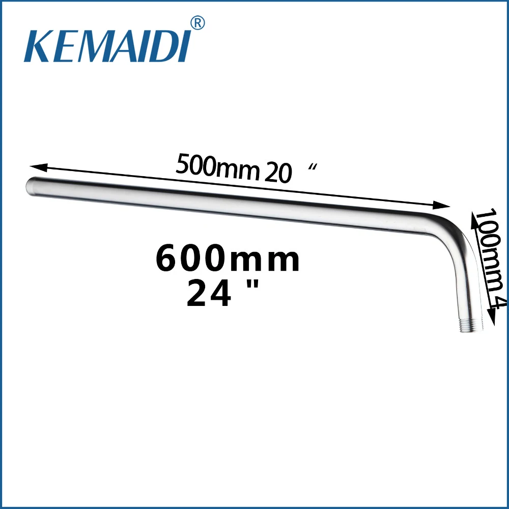 KEMAIDI, новинка, Настенная душевая труба, 24 дюйма, нержавеющая сталь, душевая рукоятка, 5622-60/2, насадка для душа, держатель для душа, стержень для ванной комнаты