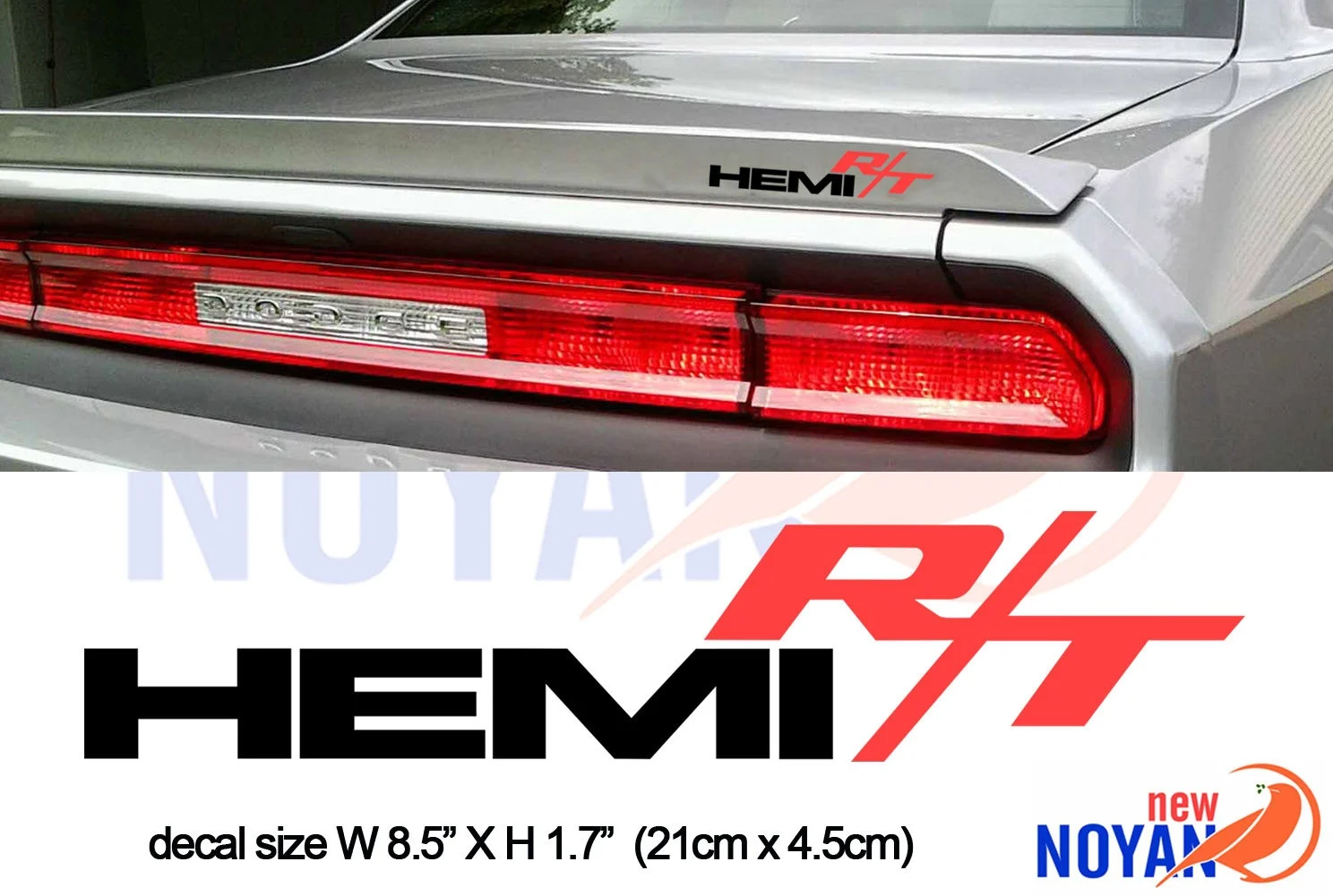 Для 2X HEMI RT CHALLENGER эмблема MOPAR наклейка Виниловая автомобильный Стайлинг|Наклейки