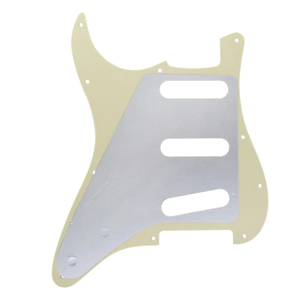 Набор 4 слойных состаренных перламутровых гитар накладки царапины пластины Strat SSS 11 отверстий и полости пружинная крышка задняя пластина w/винты