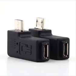 Micro usb разъем для Micro USB Женский 90 270 градусов угол конвертер разъема синхронизации данных Зарядное устройство адаптер для Планшеты телефоны