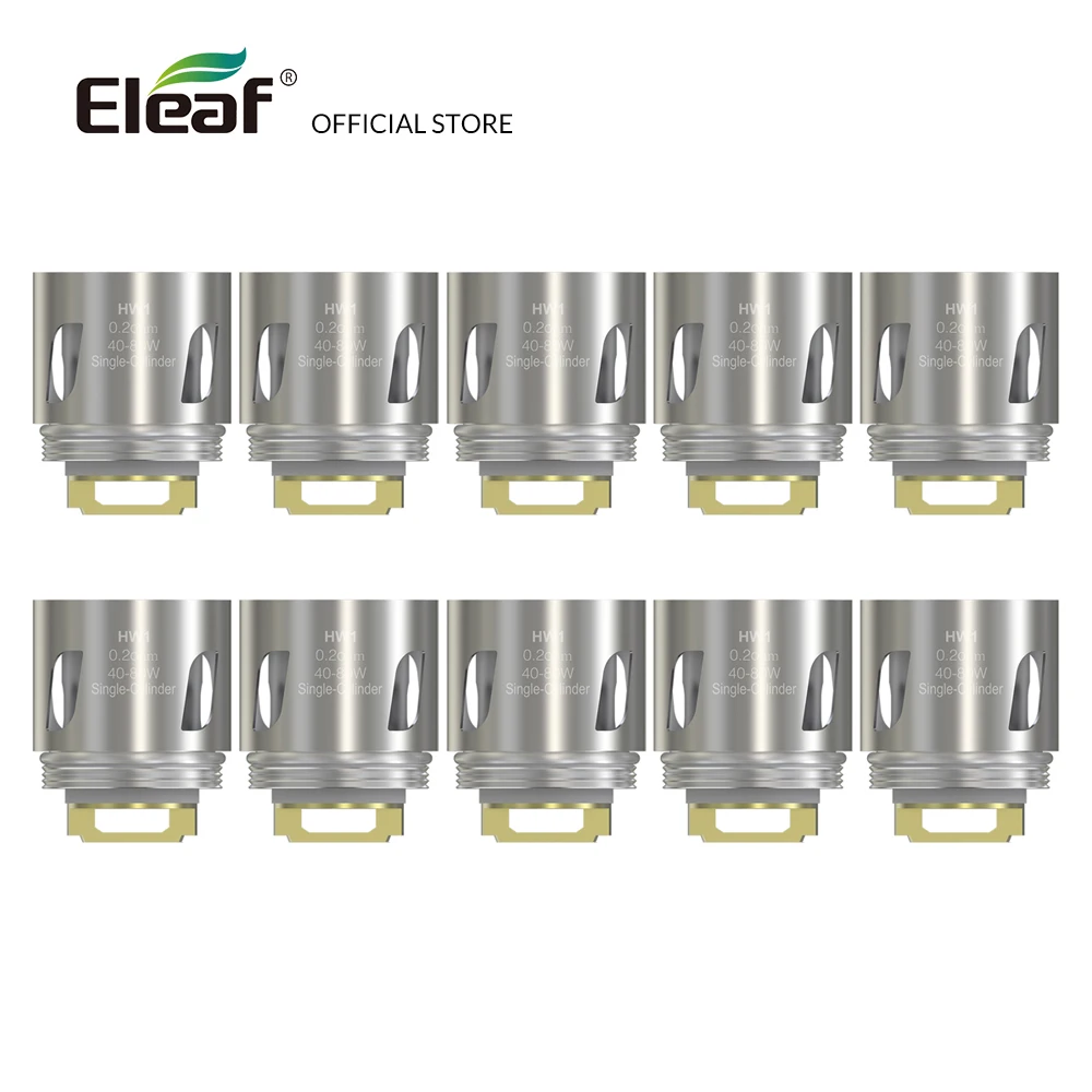 10pcs/lot Original Eleaf HW1 Single-Cylinder 0.2ohm Head HW Coil 40-80W vape coil Electronic Cigarette