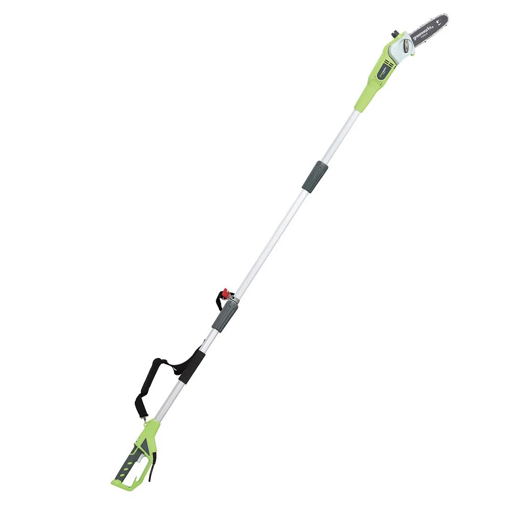 Высоторез цепной электрический Greenworks GPS7220 (Мощность 720 Вт, автосмазка цепи, телескопическая ручка)