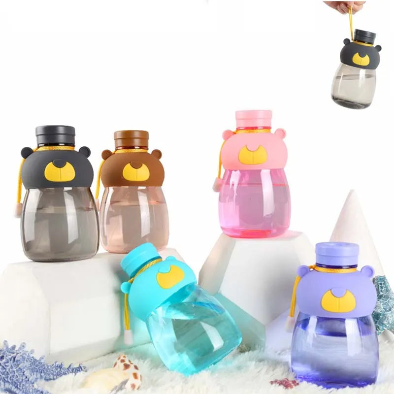 

BPA Free Leak-Proof 540ML Water Bottle Cartoon Kid Kettle School Water Bottles Cute Bear Shaker Sport Drink Bottle