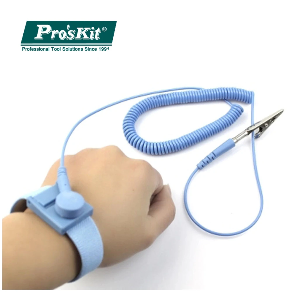 ProsKit AS-311 3m Wire Anti-static Wristband Part For Chainsaw Ignition Bracelet Electrostatic Adjustable