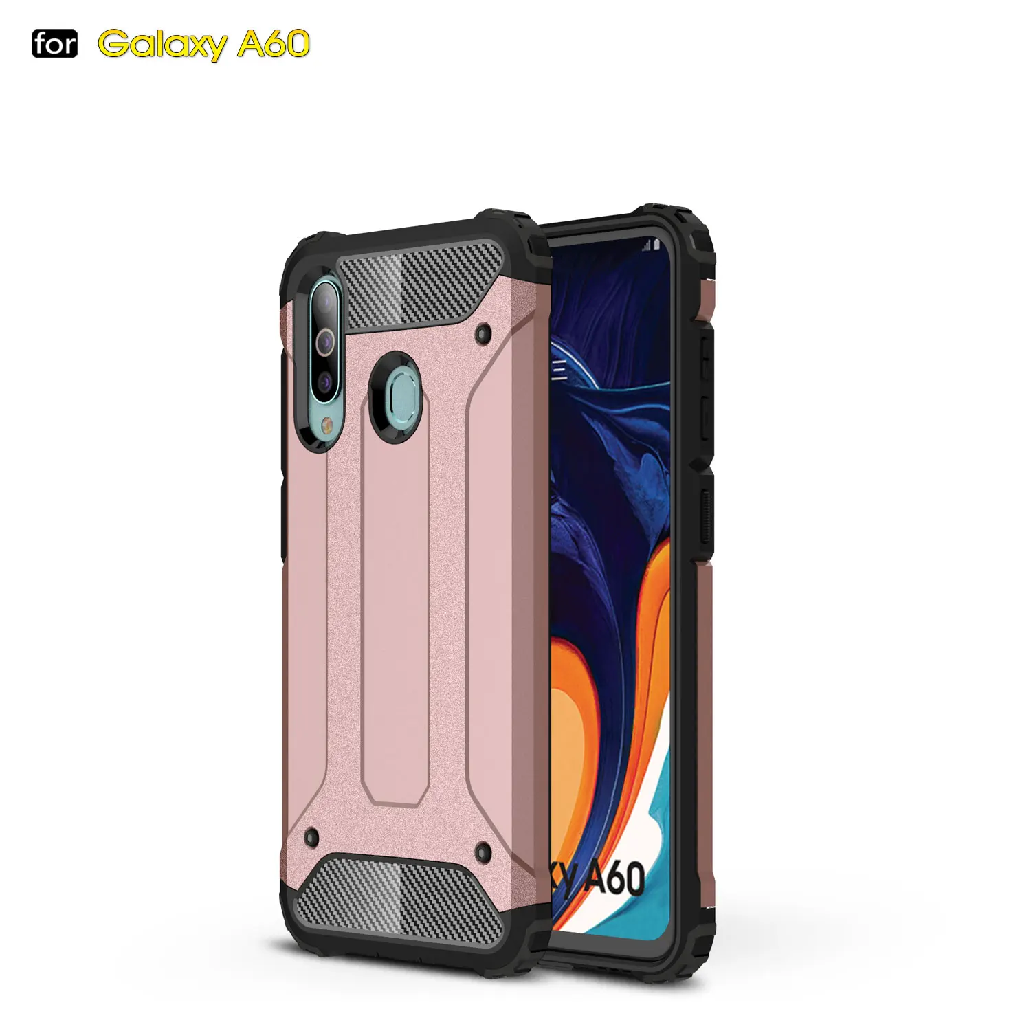 For Samsung Galaxy A60 Case For Galaxy A30 A40 A50 A60 A70 Silicone Rubber Armor Hard Phone Cover Case For Samsung Galaxy A60