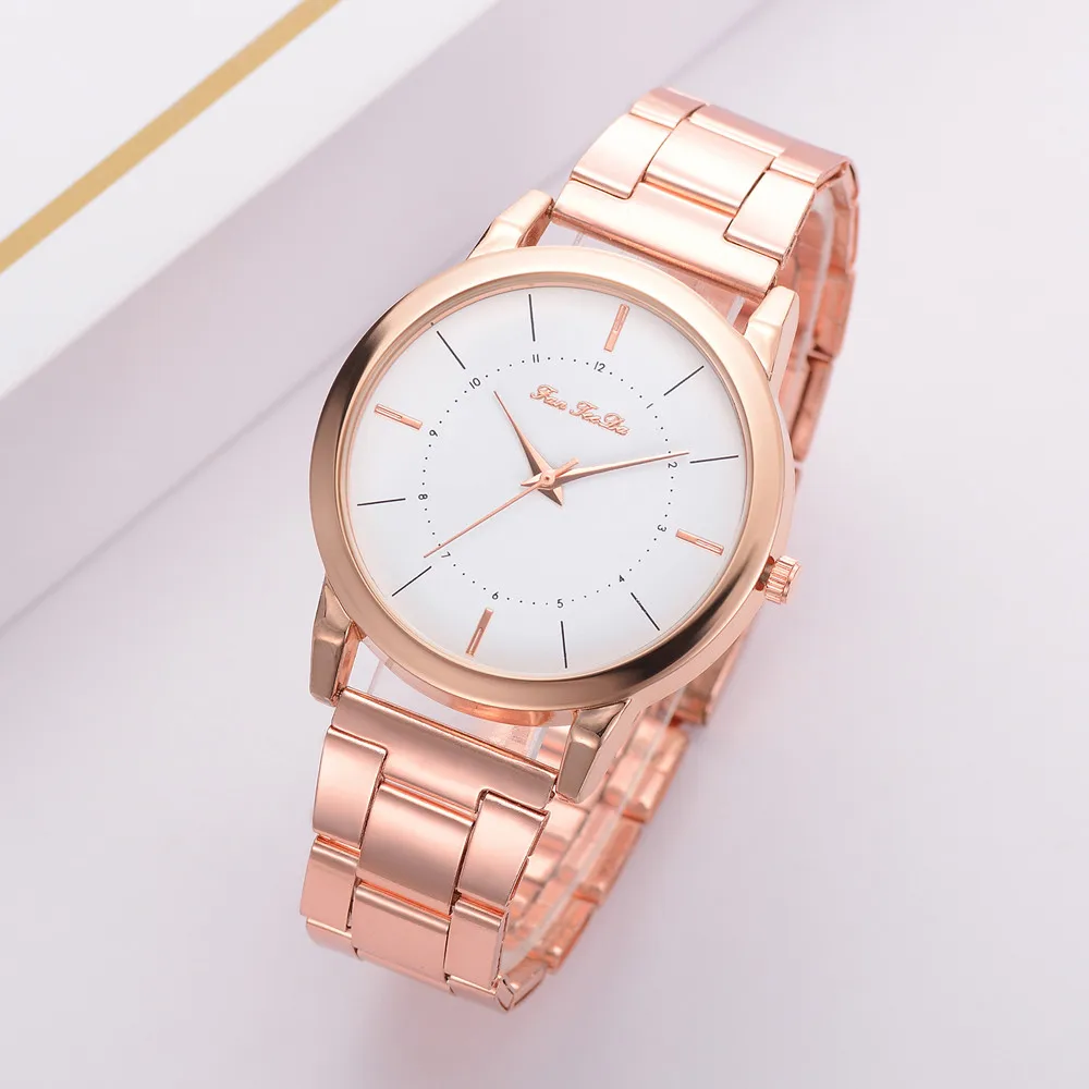 

FanTeeDa Women Watches Elegant Ladies Stainless Steel Female Clock Analog Quartz Round WristWatches Hours Relogio Feminino F#