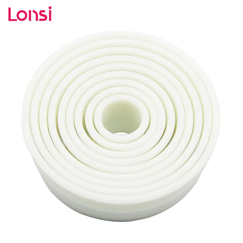 LONSI 9-Piece Plastic Cookie Cutter Round Cutting Tool Kitchen Baking Decoration Tools Handmade | Дом и сад