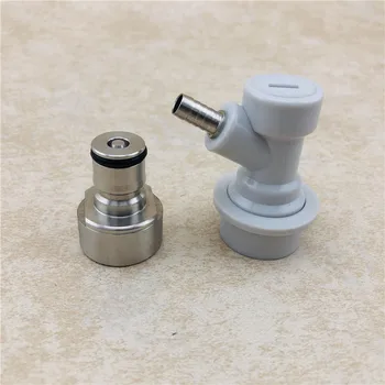 

Sankey to Ball Lock Keg Coupler Adapter Conversion Kit Gas Post With Cornelius Type Ball Lock Disconnect
