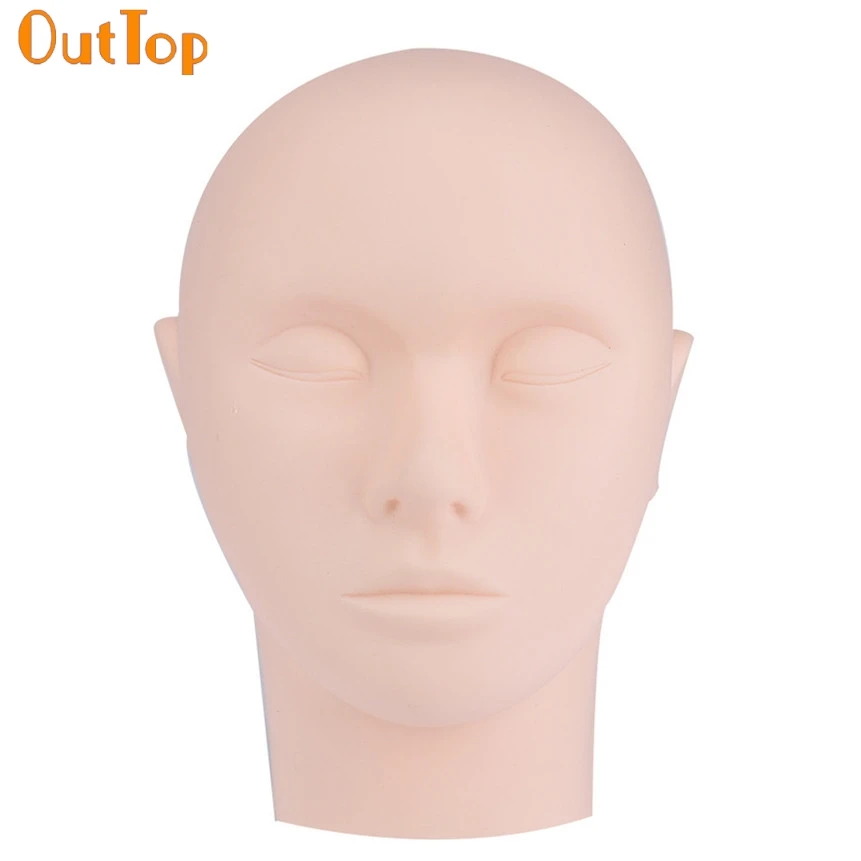 

OutTop ColorWomen 1pc Pro Salon/Personal Training Mannequin Flat Head Practice Make Up Eye Lashes Eyelash Extensions 160816