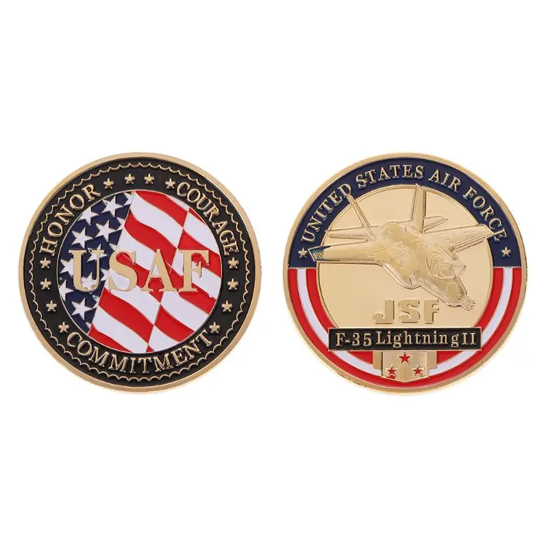 

United States Air Force F-35 Fighter Commemorative Coins For Military Funs