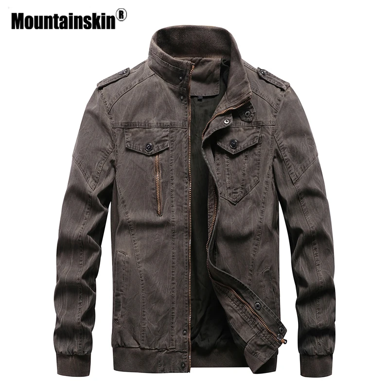 

Mountainskin 2019 Men's Spring Casual Jacket Slim Men Fits Solid Male Trend Leisure Coats Men Fashion Brand Clothing 6XL SA670