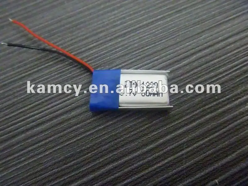 2Pcs 041220 3.7V 60mah lithium polymer battery |