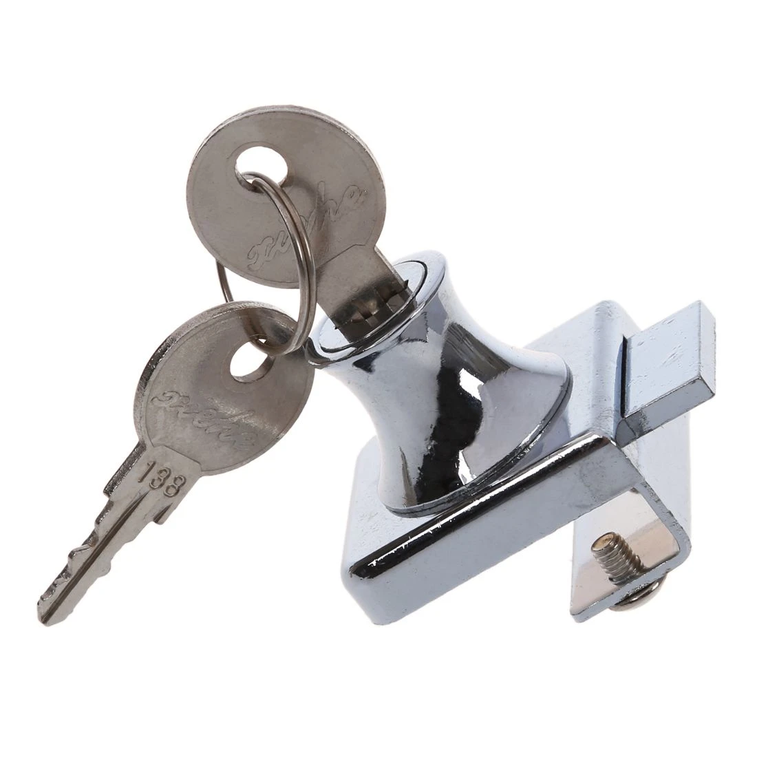 XieHe ステンレスステルショーケースディスプレイキャビネットガラスドアロック 2 キー