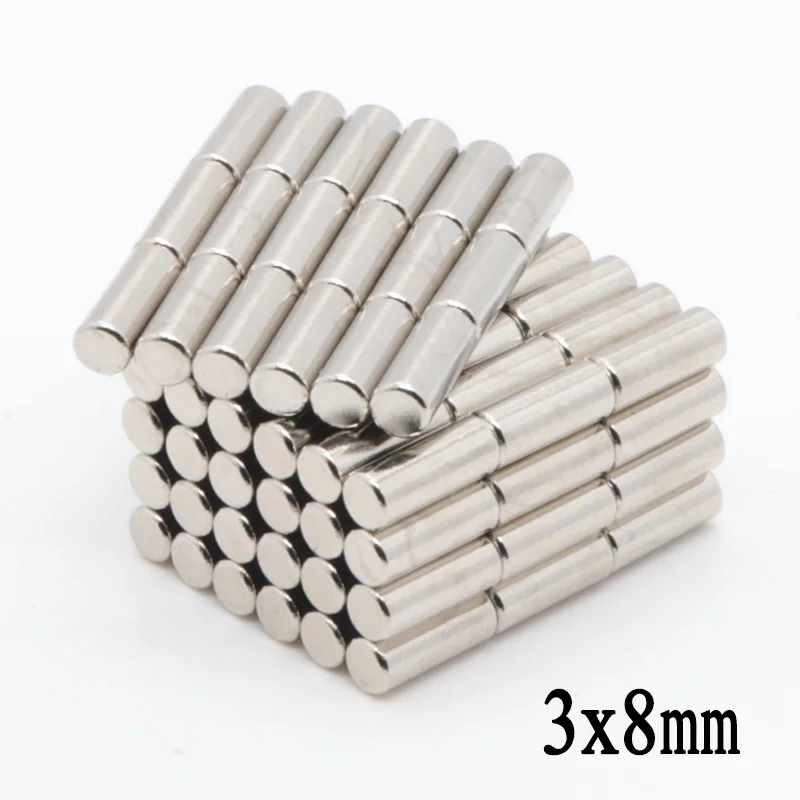 200 шт 3x8 мм Super Mini мини супер сильный Мощный Неодимовый магнит круглые Редкоземельные постоянные магниты 3*8 мм