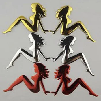 

(50 pieces /lot) Wholesale 3d PVC mermaid Car Emblems Badge Bumper Stickers Personalized Funny decals