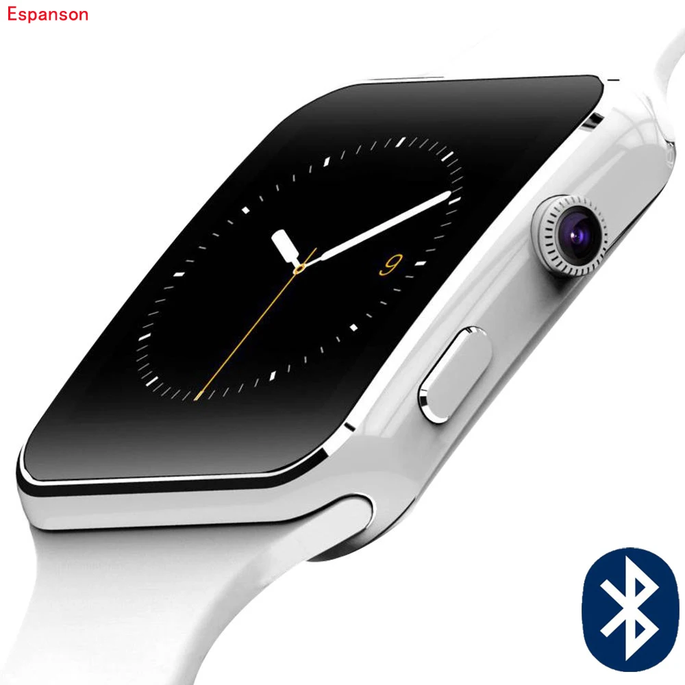 Espanson X смарт часы Bluetooth напоминают SmartWatch спортивные для Apple Iphone с телефона Android