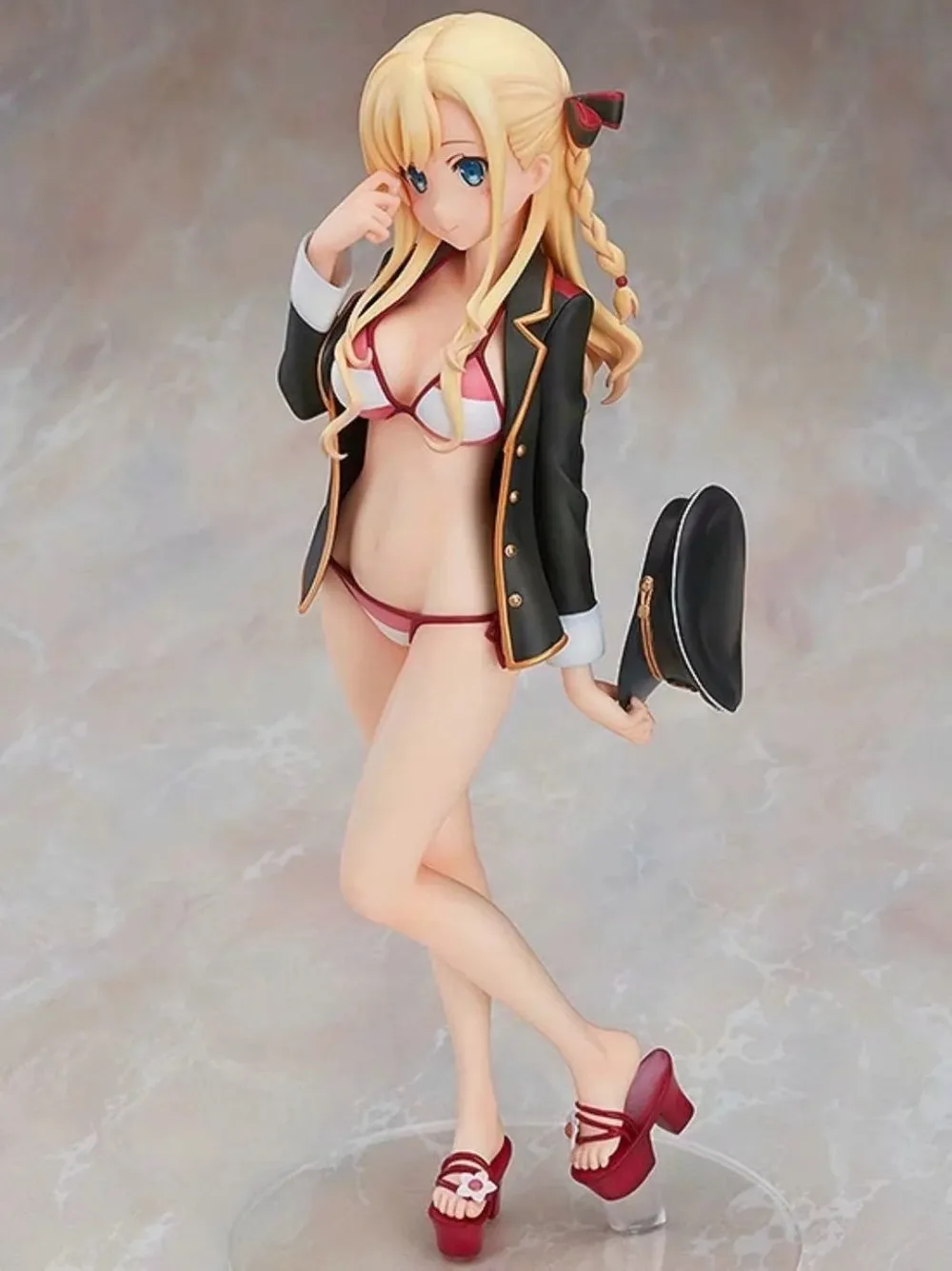 

Anime High School Fleet Wilhelmina Braunschweig Ingenol Friedeburg Swimming Suit Ver. Beautiful Statue Girls Figure Toys