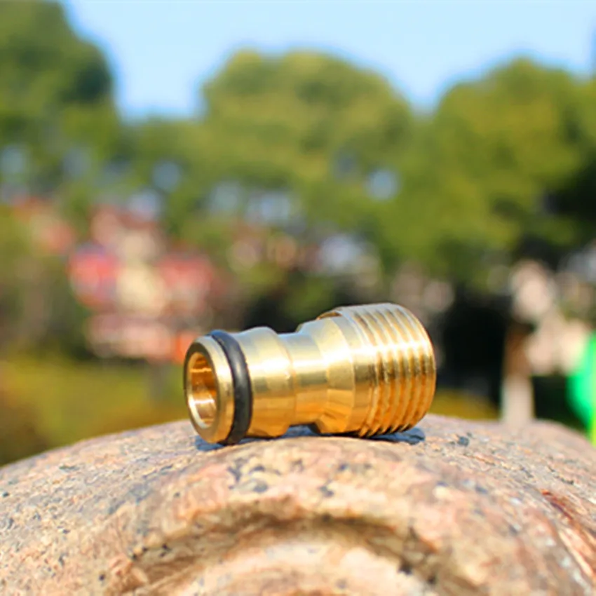 

HOT SALE 1PCS 1/2 inch Male Hose End Adapter Quick Couling Tap Connector Male Thread Water Irrigation Garden Micro Irrigation