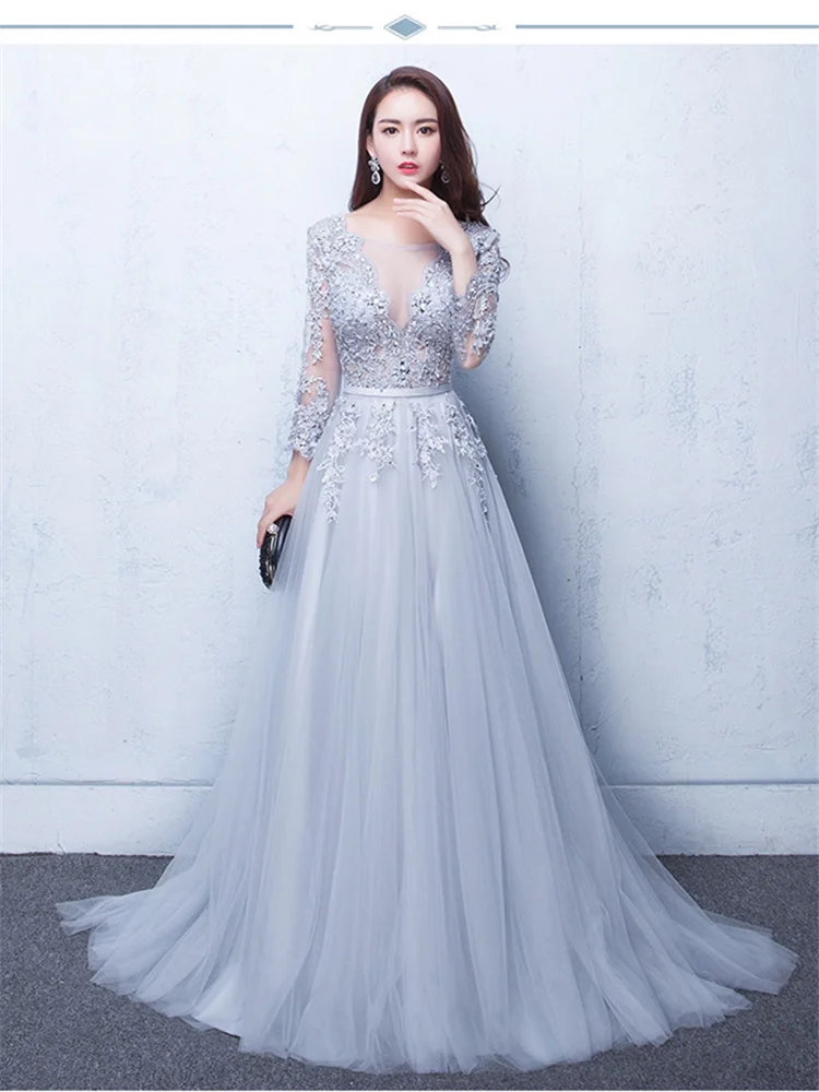 Это Yiiya Новое элегантное вечернее платье в пол с открытой спиной на шнуровке с цветами вечерние платья LX048