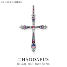 Подвеска роялти крест, брендовые Модные Винтажные богемные ювелирные изделия Томас Стиль Bijoux ожерелье аксессуары подарок для Ts мужчин и женщин