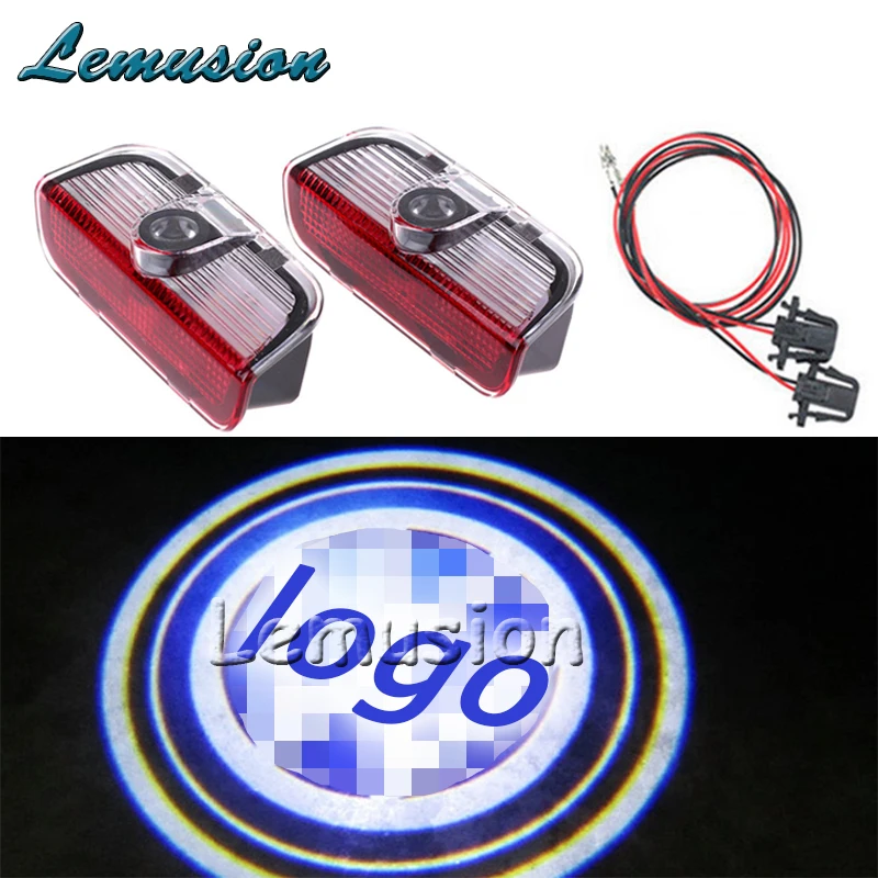 

2X LED Courtesy Lamp Car Door Welcome Light 12V Projector Shadow Styling For Skoda Superb 2009-2014 Accessories
